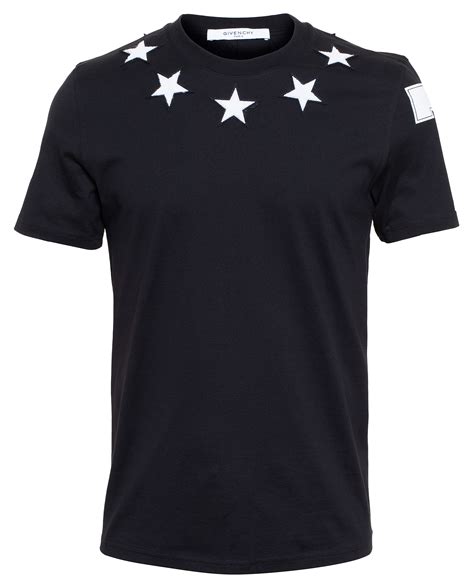 givenchy black star tshirt|Givenchy graphic t shirt.